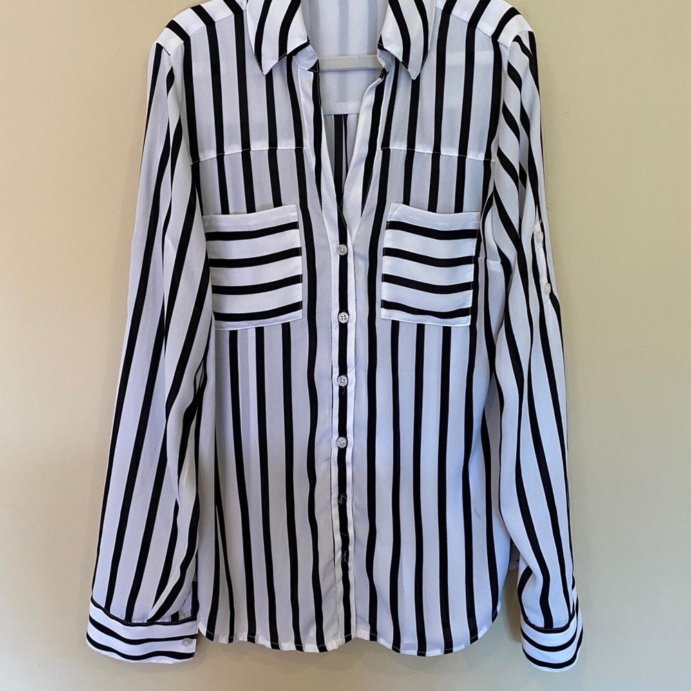 Striped Express Slimfit Portofino Shirt